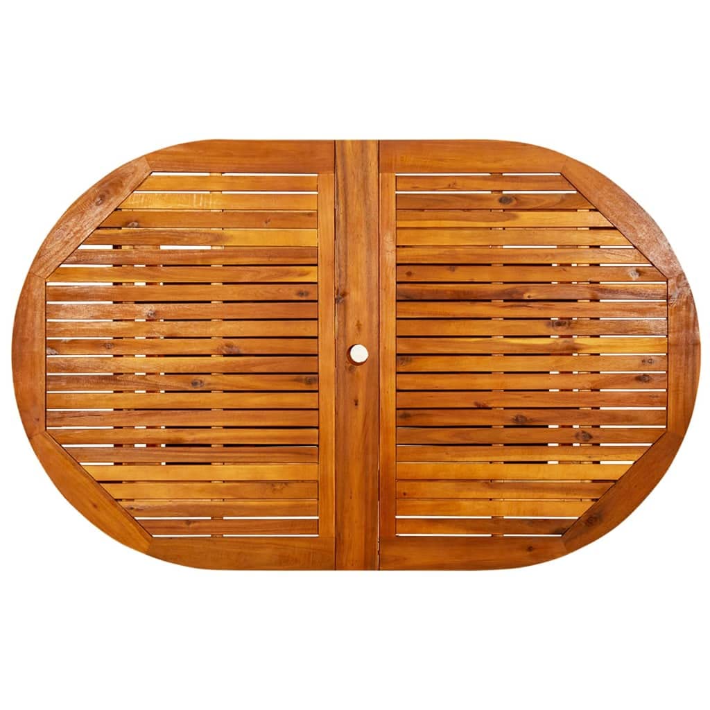 Foto 8 pulgar | Mesa De Comedor De Jardín Vidaxl De Madera Maciza De Acacia Extensible - Venta Internacional.
