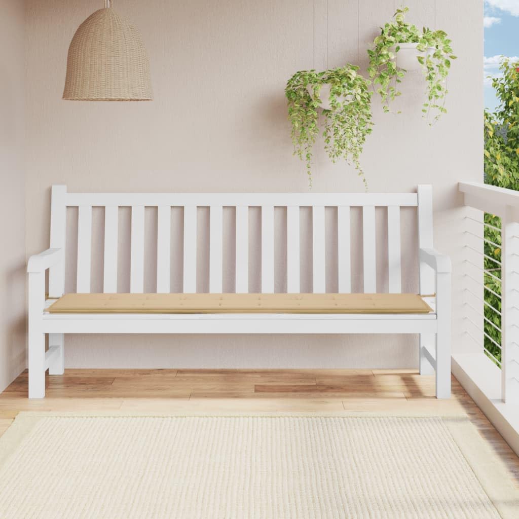 Foto 3 pulgar | Cojín Vidaxl Outdoor Beige Para Banco De Jardín  200 X 50 X 3 Cm  Poliéster - Venta Internacional.