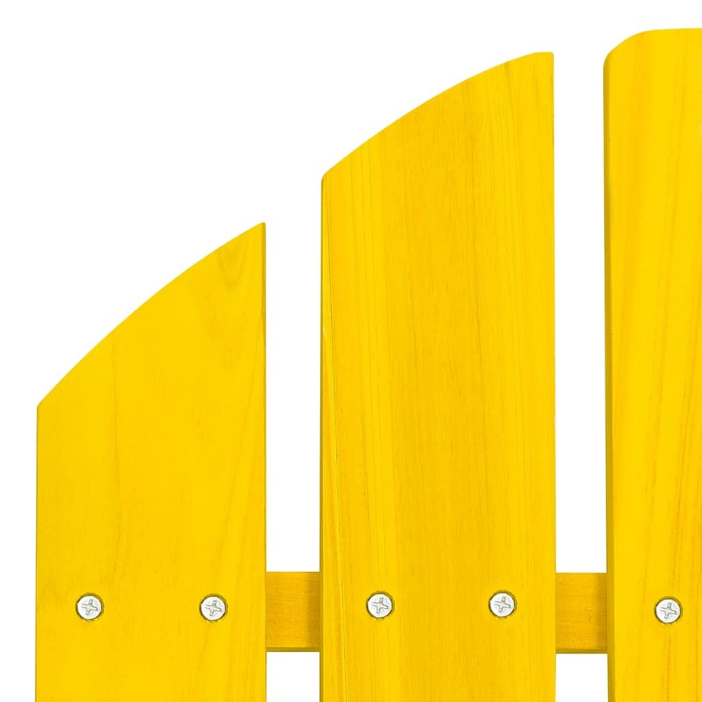 Foto 7 pulgar | Silla Adirondack Para Patio Vidaxl Con Otomana De Madera Maciza De Abeto Amarillo - Venta Internacional.