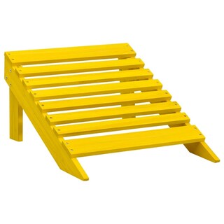Foto 7 | Silla Adirondack Para Patio Vidaxl Con Otomana De Madera Maciza De Abeto Amarillo - Venta Internacional.