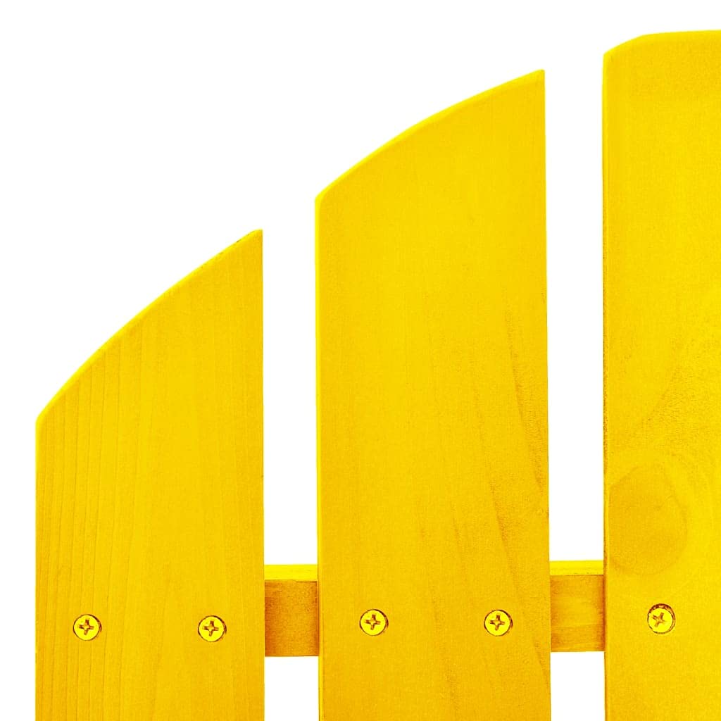 Foto 6 pulgar | Mecedora Vidaxl Patio Adirondack De Madera Maciza De Abeto Amarillo - Venta Internacional.