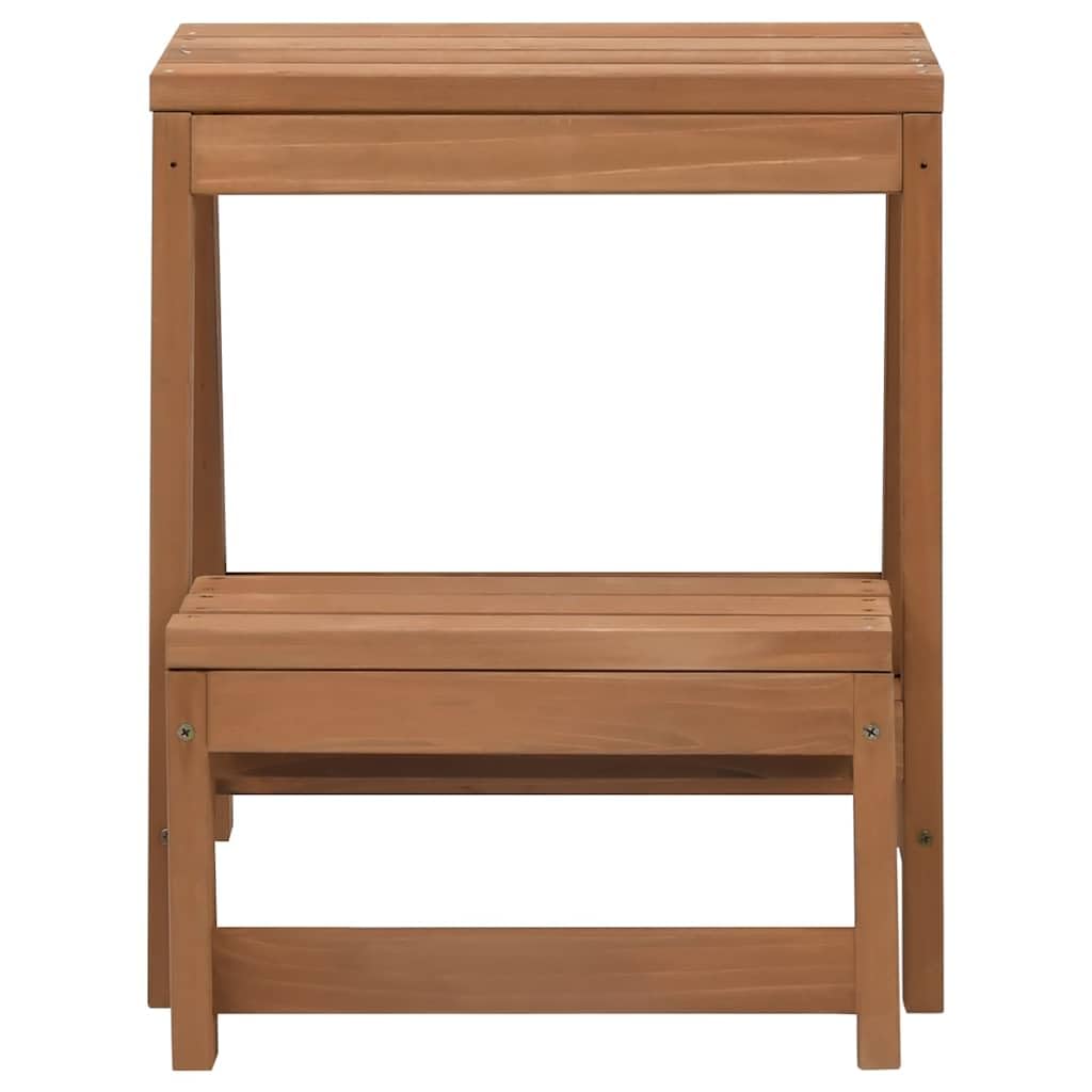 Foto 3 pulgar | Taburete Vidaxl De Madera Maciza De Abeto Compacto Y Plegable  Marrón - Venta Internacional.