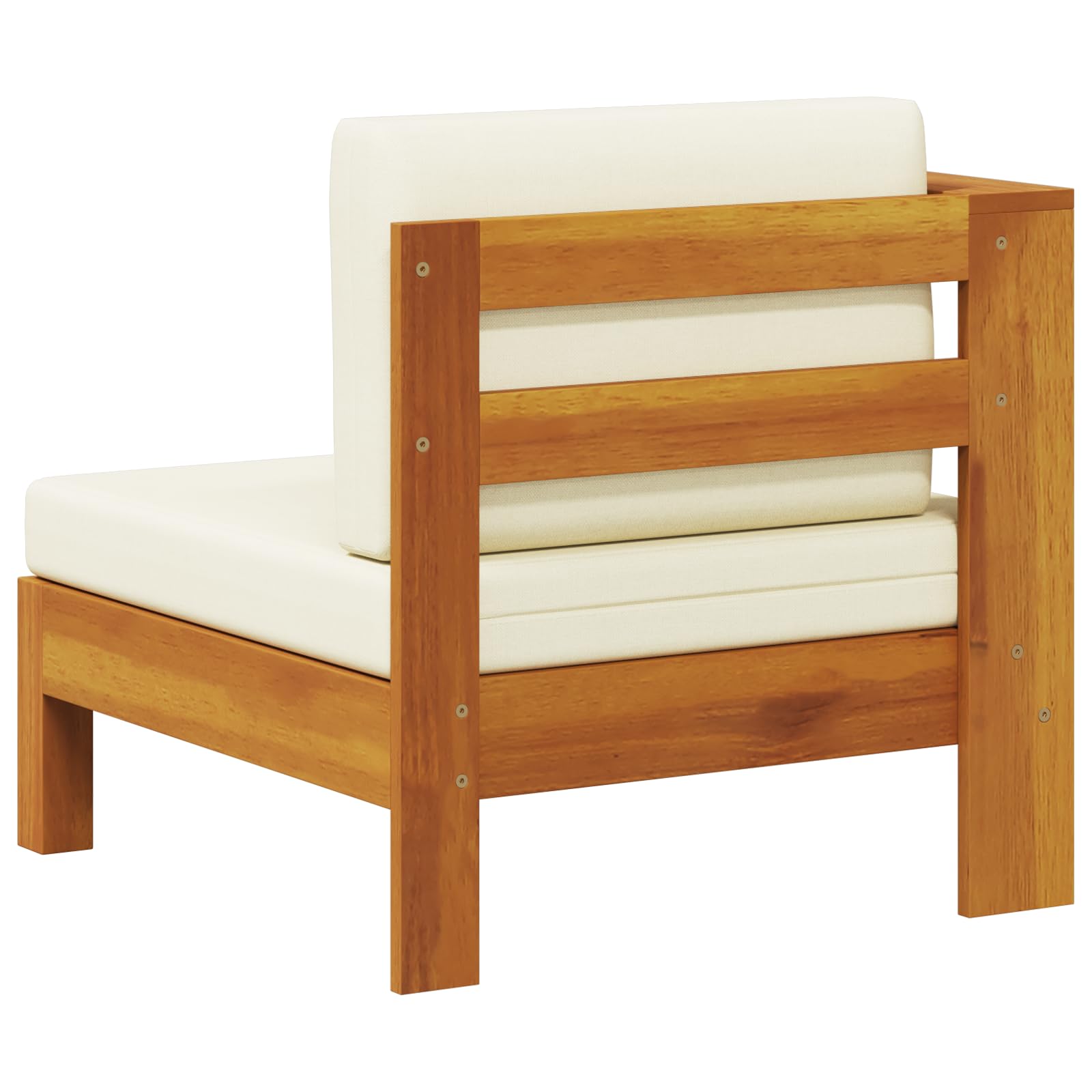 Foto 8 pulgar | Sofá Intermedio De Madera Maciza De Acacia Vidaxl Para Muebles De Exterior - Venta Internacional.
