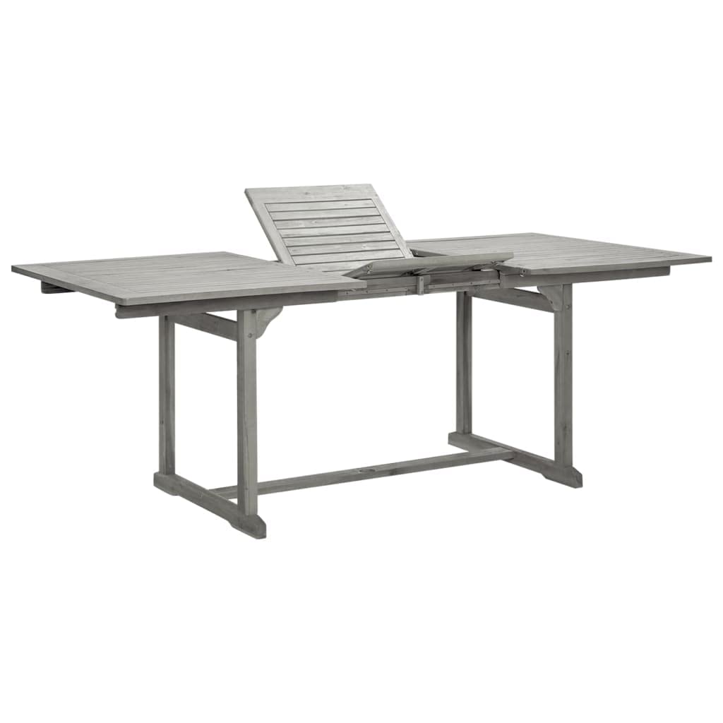 Foto 3 pulgar | Mesa De Comedor Para Patio Vidaxl  Madera Maciza De Acacia  150-200 X 100 X 75 Cm - Venta Internacional.