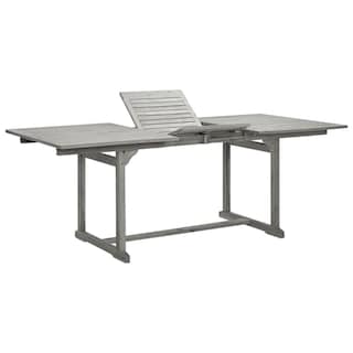 Foto 2 | Mesa De Comedor Para Patio Vidaxl Madera Maciza De Acacia 150-200 X 100 X 75 Cm - Venta Internacional.