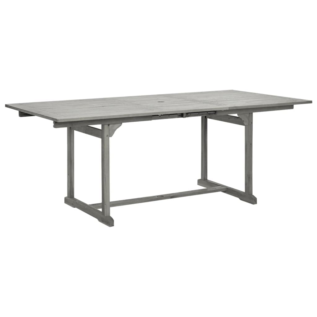 Foto 3 | Mesa De Comedor Para Patio Vidaxl  Madera Maciza De Acacia  150-200 X 100 X 75 Cm - Venta Internacional.