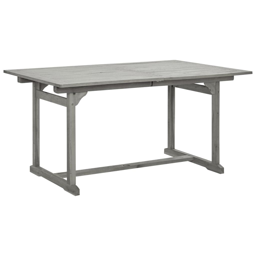 Foto 4 | Mesa De Comedor Para Patio Vidaxl  Madera Maciza De Acacia  150-200 X 100 X 75 Cm - Venta Internacional.