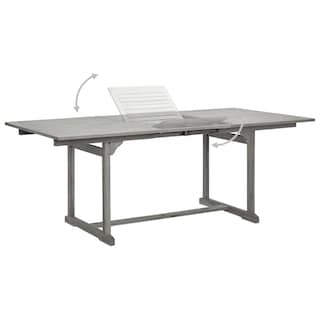 Foto 5 | Mesa De Comedor Para Patio Vidaxl Madera Maciza De Acacia 150-200 X 100 X 75 Cm - Venta Internacional.