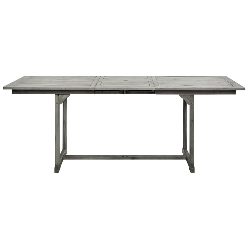 Foto 7 pulgar | Mesa De Comedor Para Patio Vidaxl  Madera Maciza De Acacia  150-200 X 100 X 75 Cm - Venta Internacional.