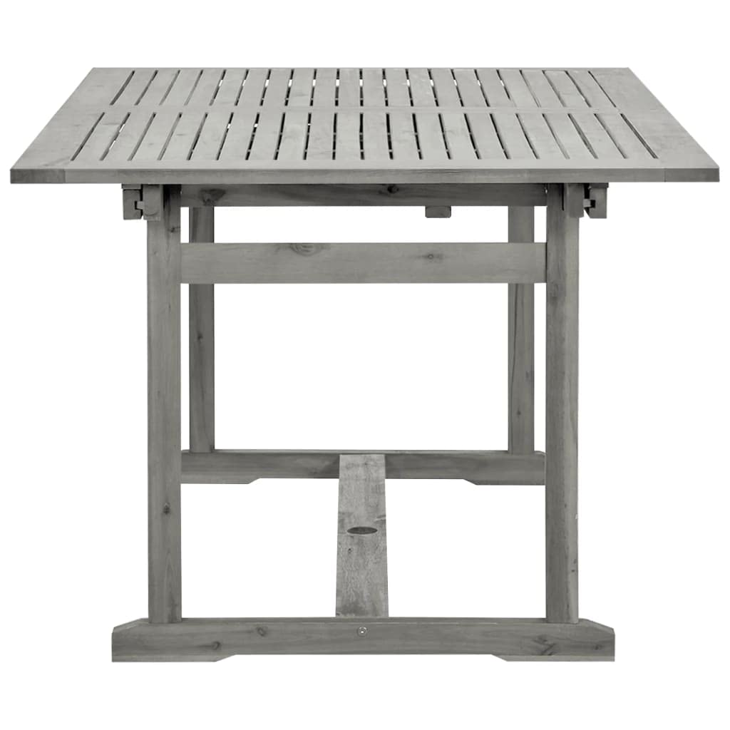 Foto 8 pulgar | Mesa De Comedor Para Patio Vidaxl  Madera Maciza De Acacia  150-200 X 100 X 75 Cm - Venta Internacional.