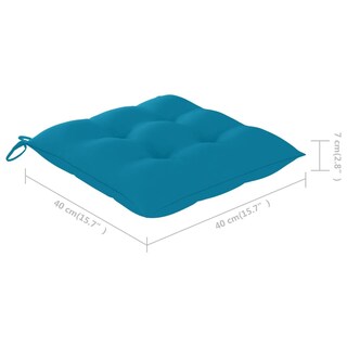Foto 4 | Juego De Comedor Para Patio Vidaxl Plegable 5 Piezas Bambú Con Cojines - Venta Internacional.