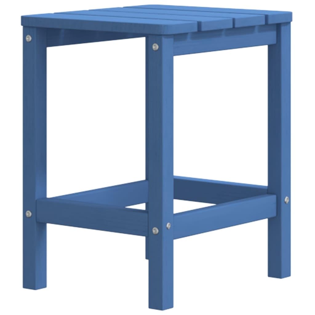 Foto 6 pulgar | Juego De Sillas Adirondack Vidaxl Con Reposapiés Y Mesa  Color Azul Aguamarina - Venta Internacional.