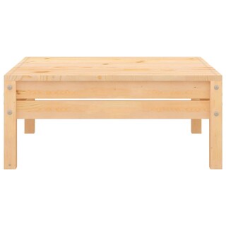 Foto 2 | Reposapiés De Patio Vidaxl De Madera Maciza De Pino 63 5 X 63 5 X 28 5 Cm - Venta Internacional.