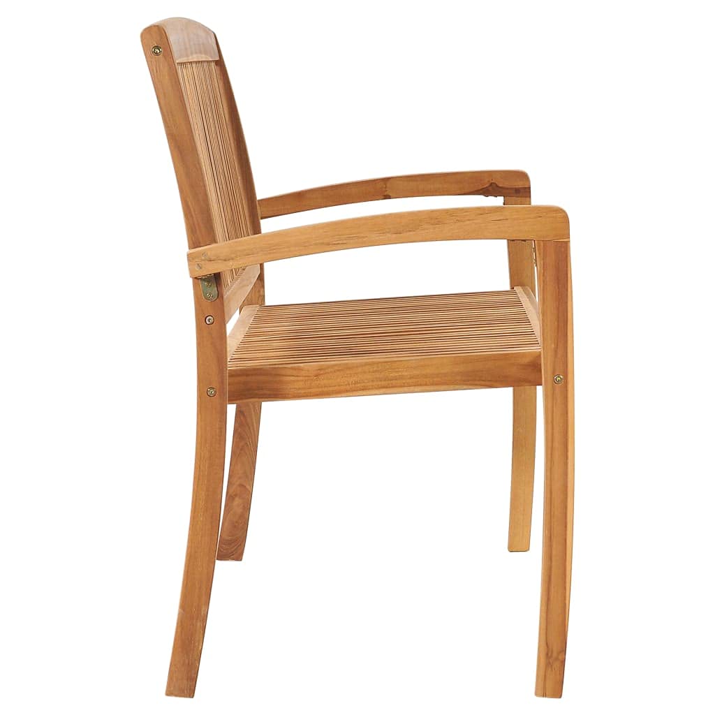 Foto 4 | Banco De Patio Vidaxl De Madera Maciza De Teca Con Cojín De 50 6 Cm De Ancho - Venta Internacional.