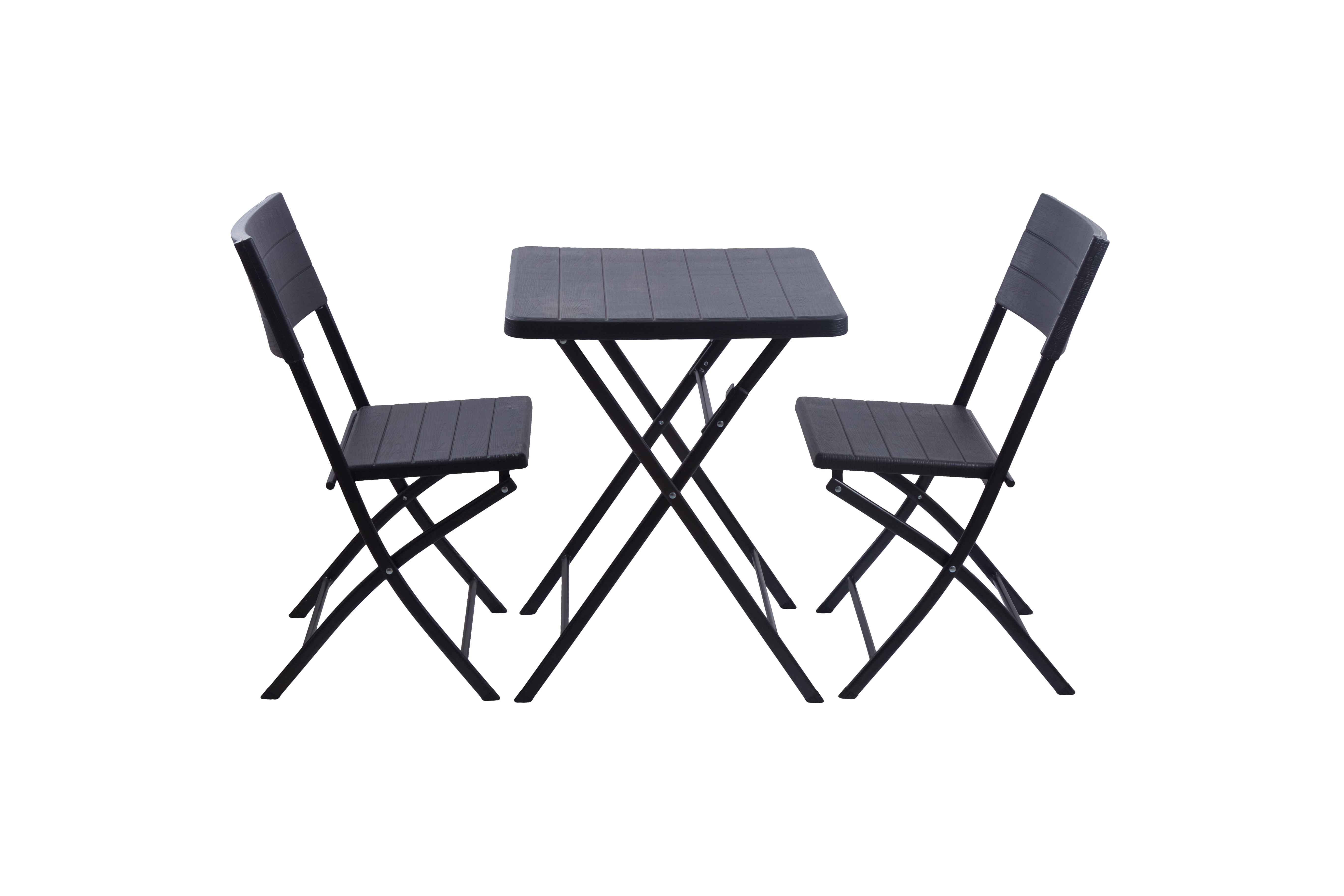 Juego de Sala para Jardín Loomber F70m52 Negro 3 Piezas