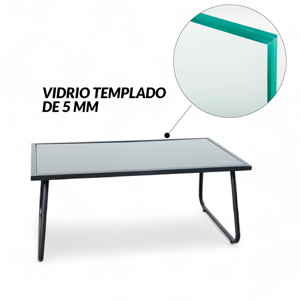 Foto 6 | Sala para Jardín Iliosinnova Negro 4 Piezas