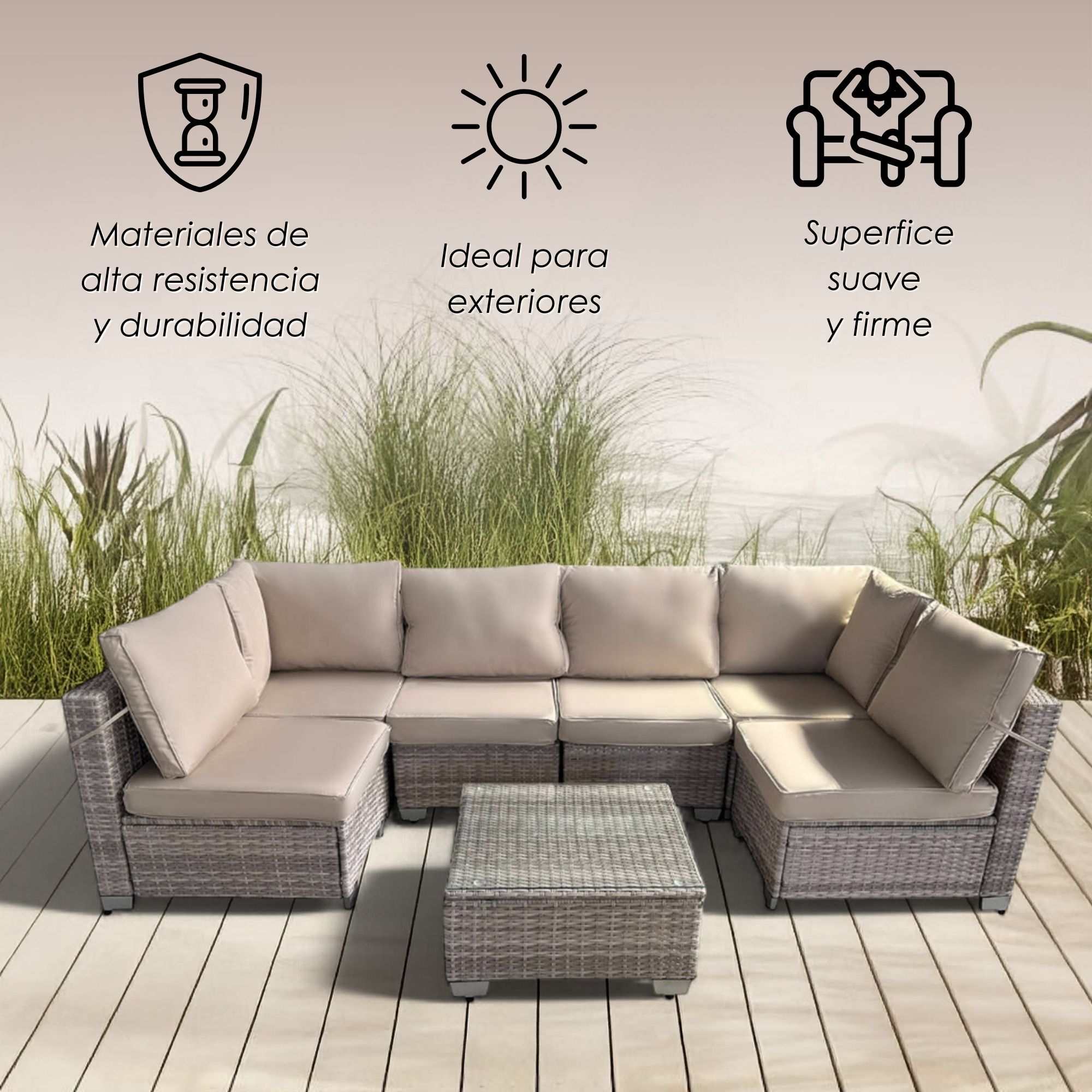 Foto 4 pulgar | Juego de Sala para Jardín Ilios Innova