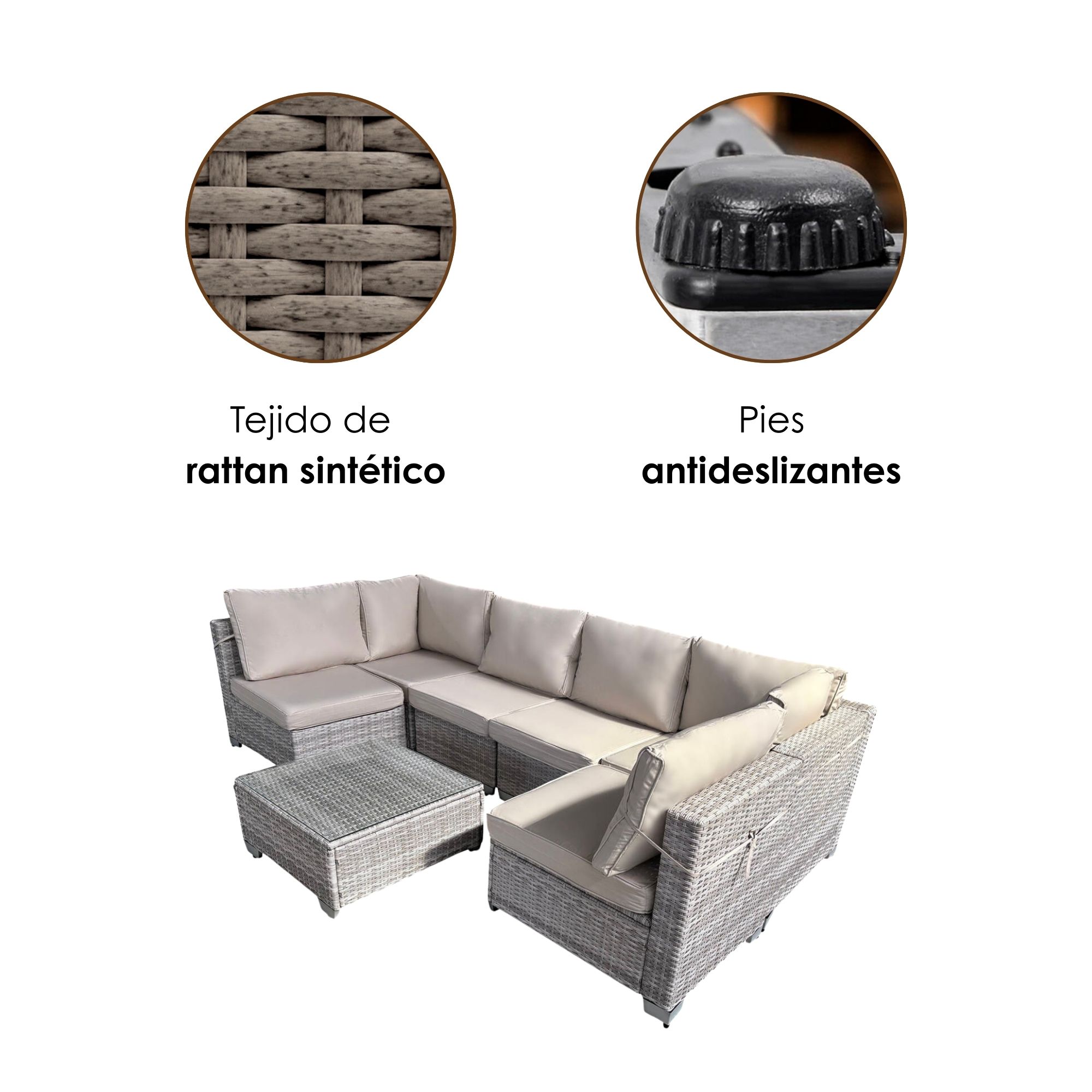 Foto 7 pulgar | Juego de Sala para Jardín Ilios Innova