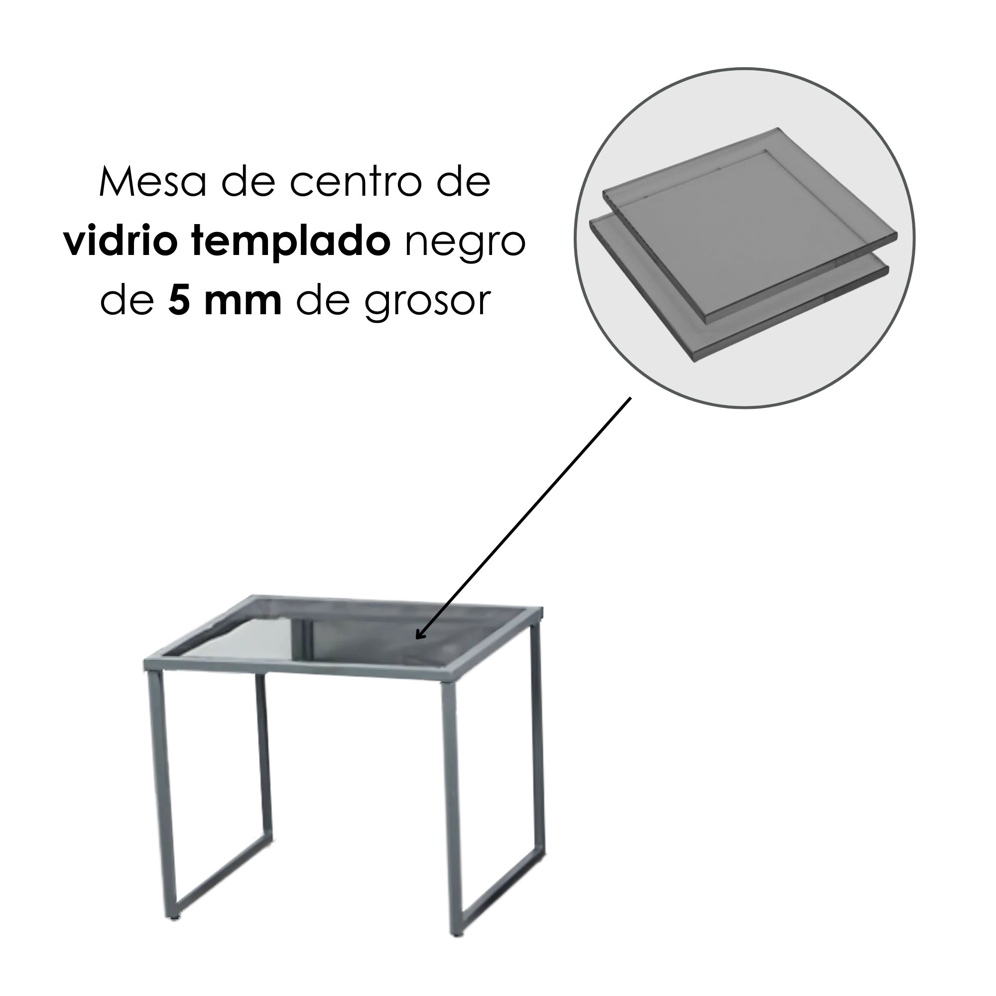 Foto 9 pulgar | Ilios Innova | Sala De Jardín 4 Piezas Con Estructura Metálica, Cojines Cómodos Y Mesa De Centro Con Vidrio Templado
