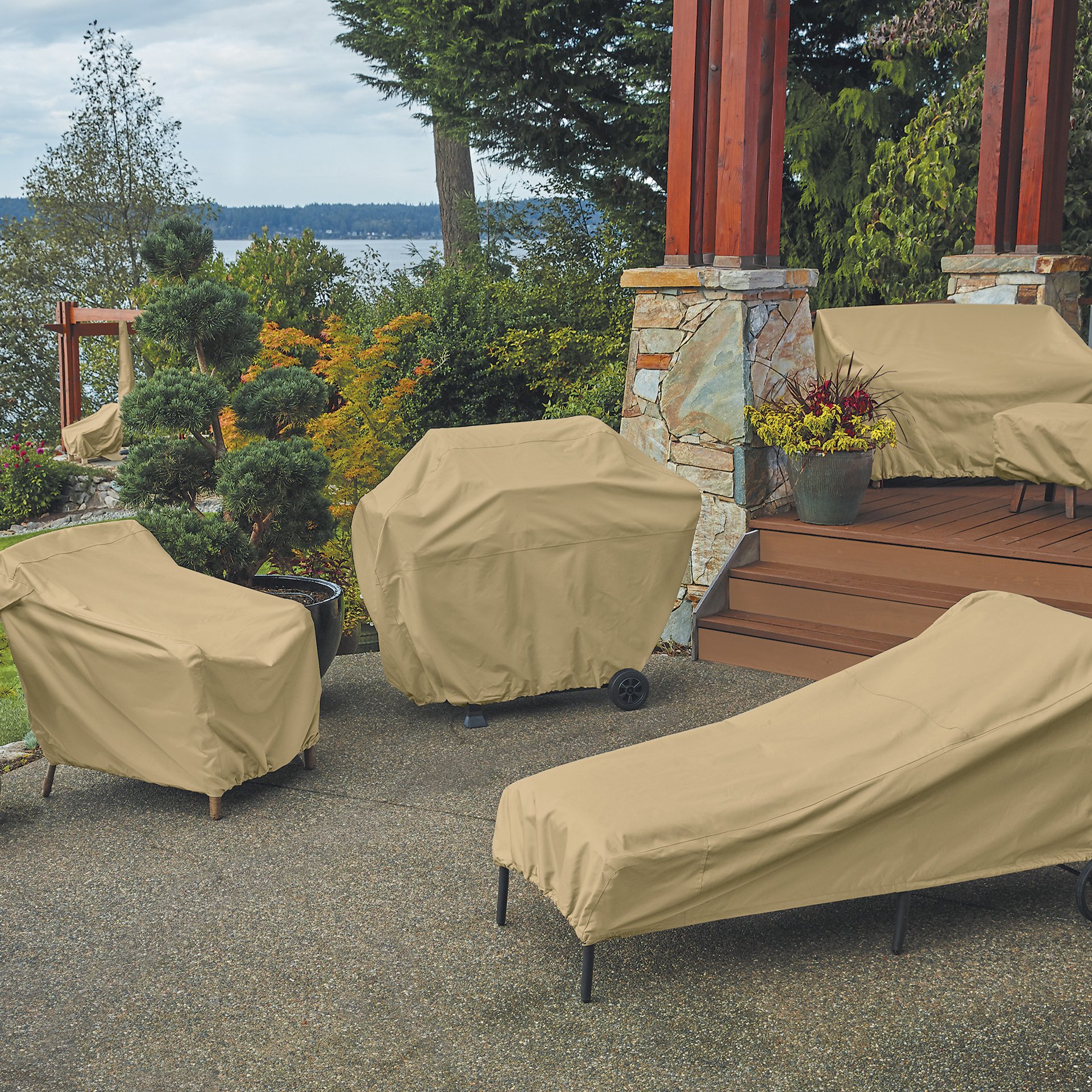 Foto 7 pulgar | Funda Para Muebles De Patio Classic Accessories, Terrazo, 2,54 M - Venta Internacional.