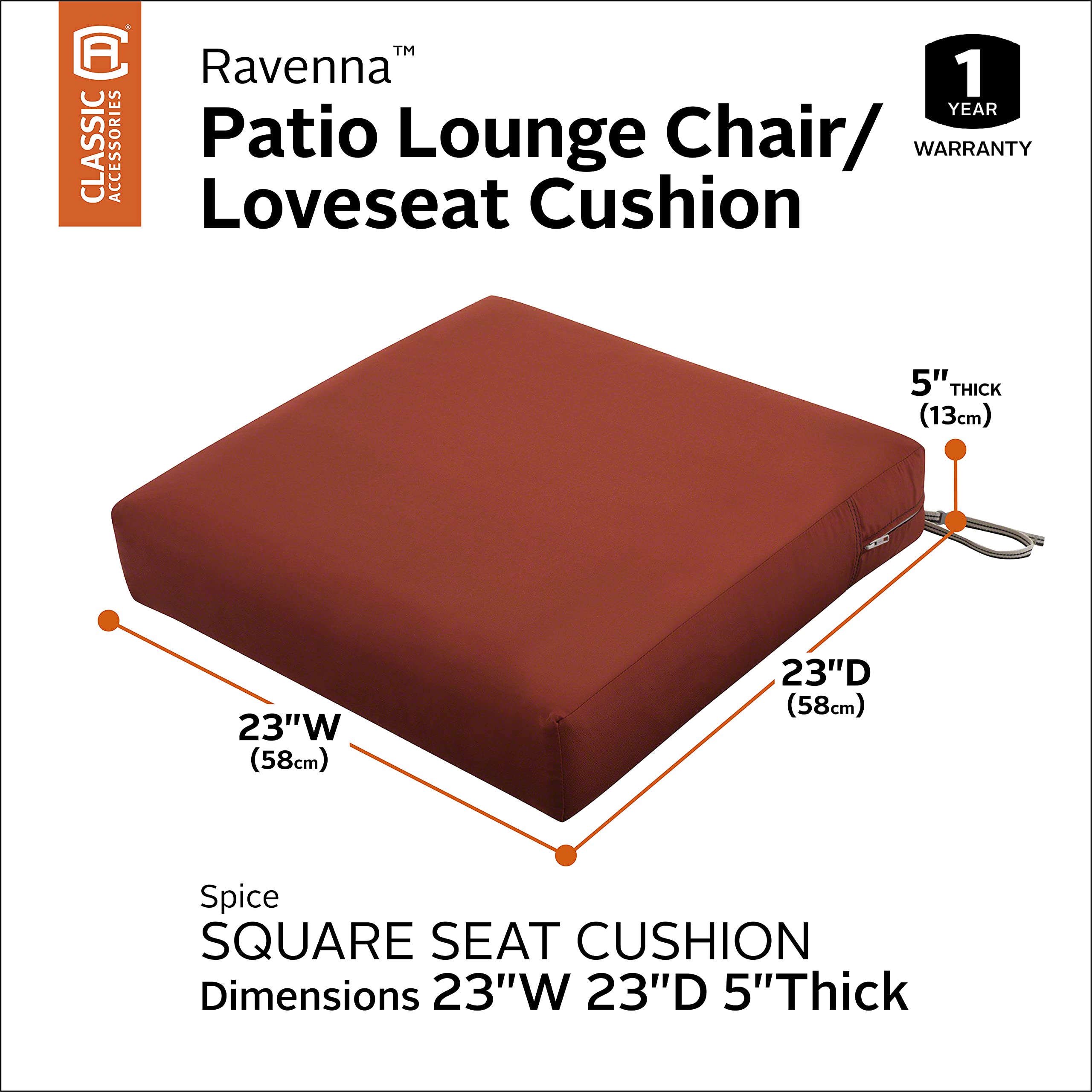 Foto 4 pulgar | Funda De Cojín Para Asiento De Patio Y Accesorios Clásicos De Espuma - Venta Internacional.