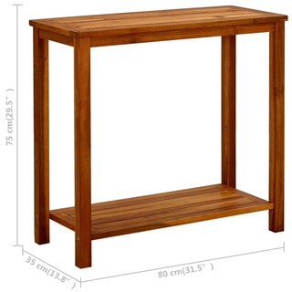 Foto 6 | Consola Para Patio Vidaxl Vidabella, Madera Maciza De Acacia, Color Marrón - Venta Internacional.