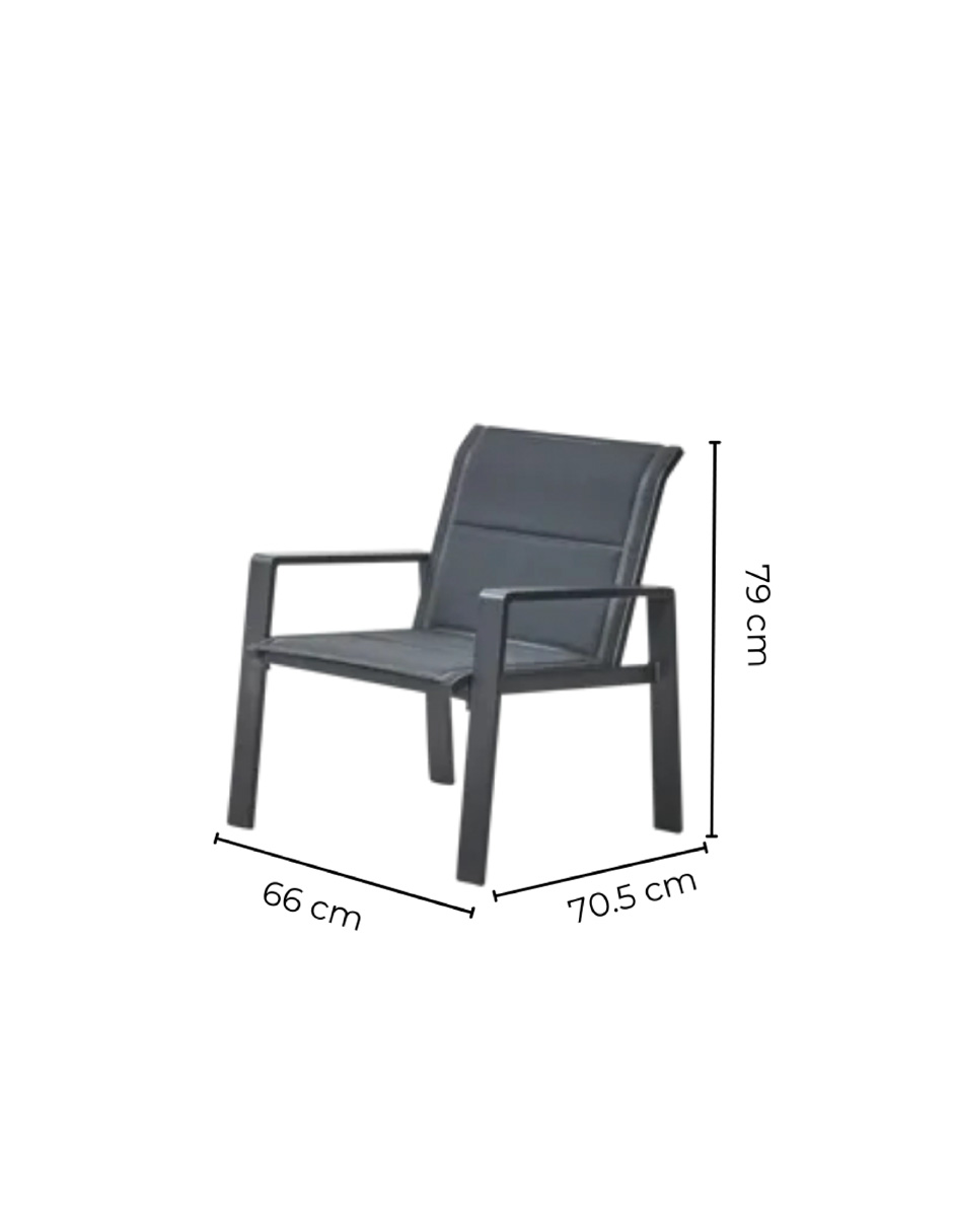 Foto 7 pulgar | Naterial Set De Sala Para Jardín: Sofá De 2 Plazas + 2 Sillones + Mesa De Centro De Aluminio Para Exterior, Modelo Ar