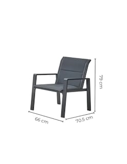Foto 6 | Naterial Set De Sala Para Jardín: Sofá De 2 Plazas + 2 Sillones + Mesa De Centro De Aluminio Para Exterior, Modelo Ar