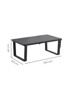 Foto 7 | Naterial Set De Sala Para Jardín: Sofá De 2 Plazas + 2 Sillones + Mesa De Centro De Aluminio Para Exterior, Modelo Ar