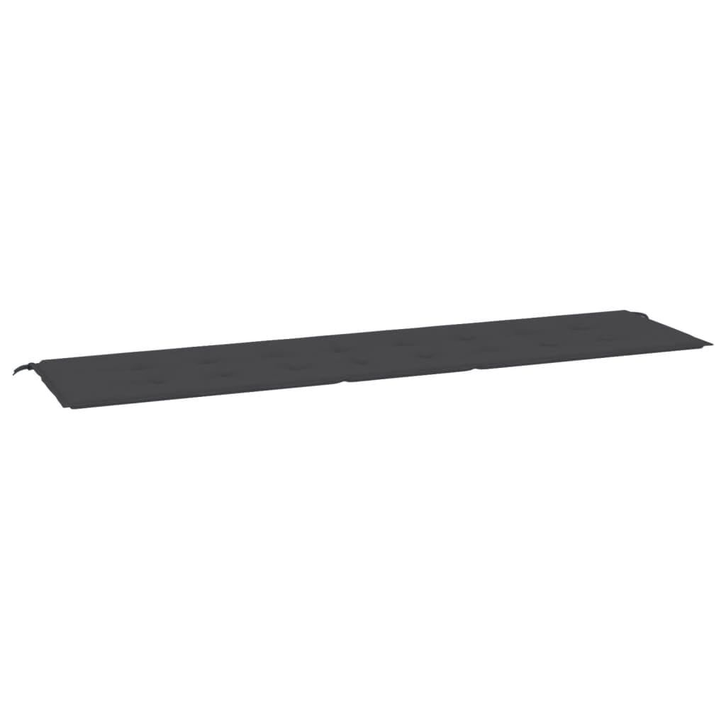 Foto 4 pulgar | Cojín Para Banco De Jardín Vidaxl  Tela Oxford Negra  200 X 50 X 3 Cm - Venta Internacional.