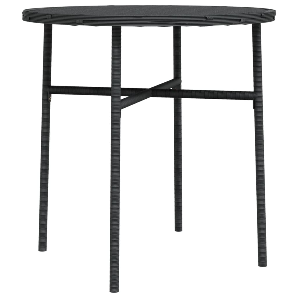 Foto 6 pulgar | Set De Comedor Para Patio Vidaxl  3 Piezas  Poliratán Negro - Venta Internacional.