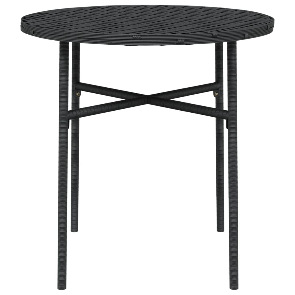Foto 7 pulgar | Set De Comedor Para Patio Vidaxl  3 Piezas  Poliratán Negro - Venta Internacional.