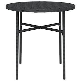 Foto 6 | Set De Comedor Para Patio Vidaxl 3 Piezas Poliratán Negro - Venta Internacional.