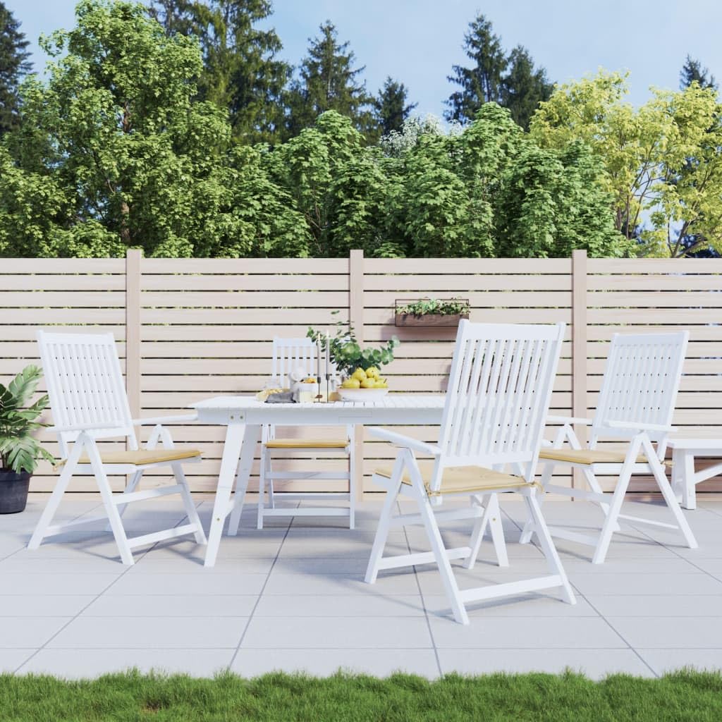 Foto 3 pulgar | Juego De 4 Cojines Para Sillas De Jardín Vidaxl De Tela Oxford Beige - Venta Internacional.