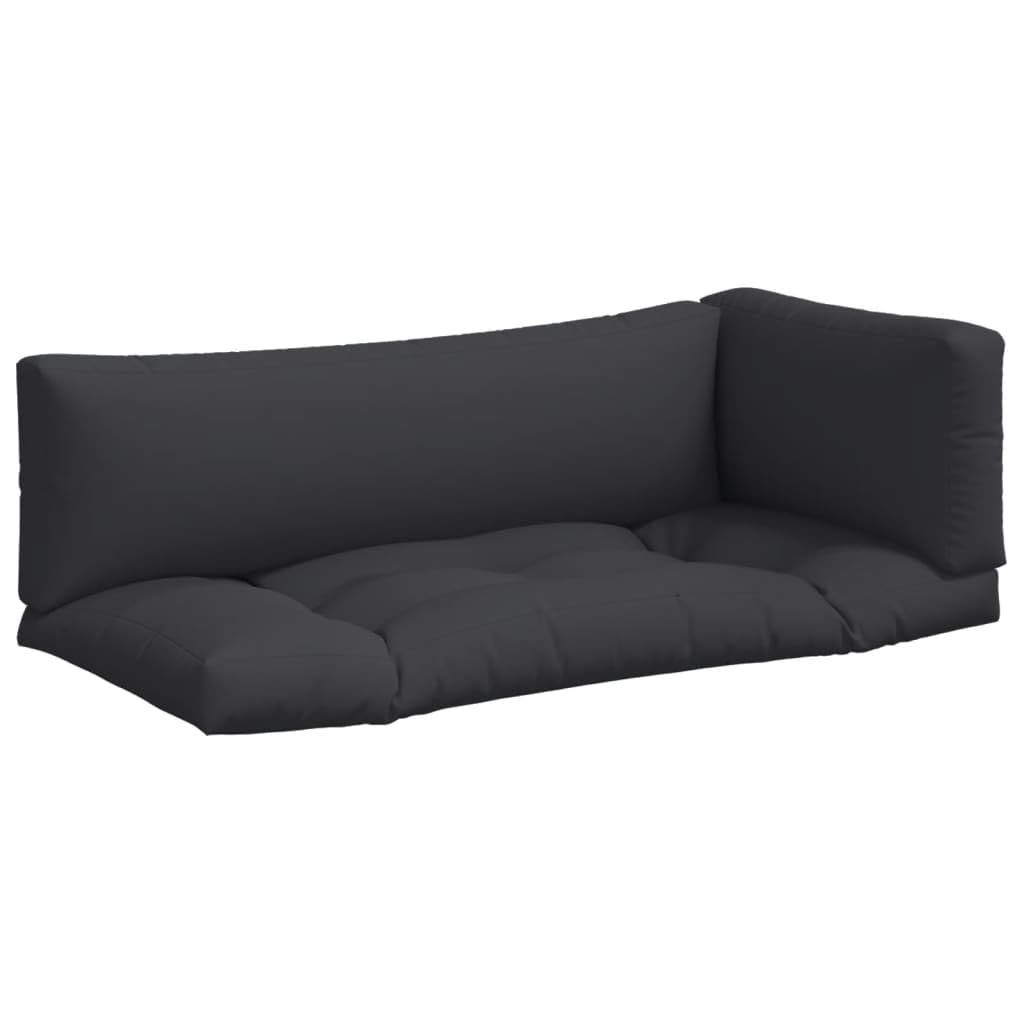 Foto 1 | Cojines De Sofá Vidaxl De Tela Negra Resistentes A Palets Para Exteriores - Venta Internacional.