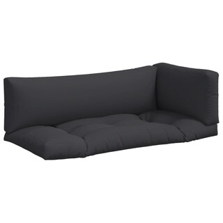Foto 3 | Cojines De Sofá Vidaxl De Tela Negra Resistentes A Palets Para Exteriores - Venta Internacional.
