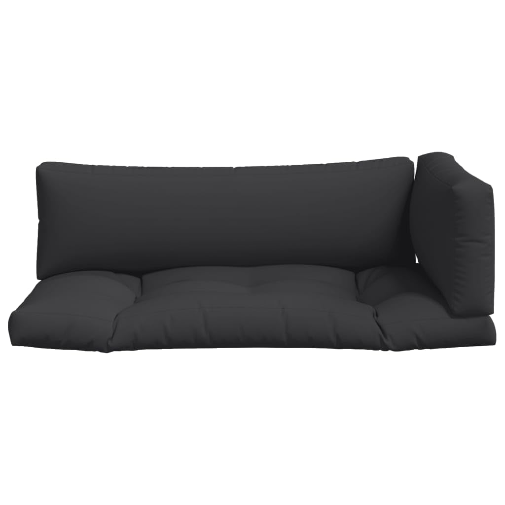 Foto 5 | Cojines De Sofá Vidaxl De Tela Negra Resistentes A Palets Para Exteriores - Venta Internacional.
