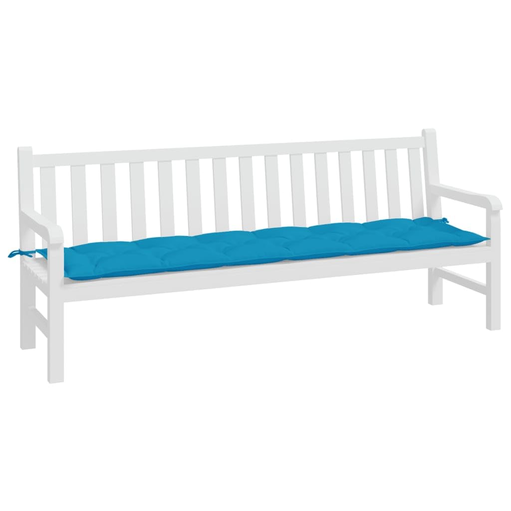 Foto 4 | Cojín Para Banco De Jardín Vidaxl  Tela Oxford Azul Claro - Venta Internacional.