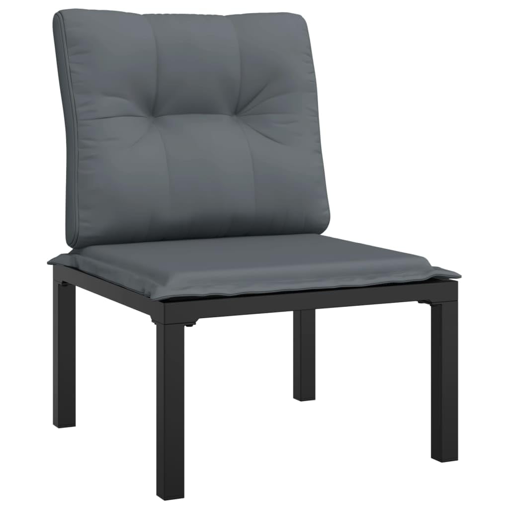 Foto 8 pulgar | Set Patio Lounge Vidaxl De 6 Piezas Con Mesa De Café Negro/gris - Venta Internacional.