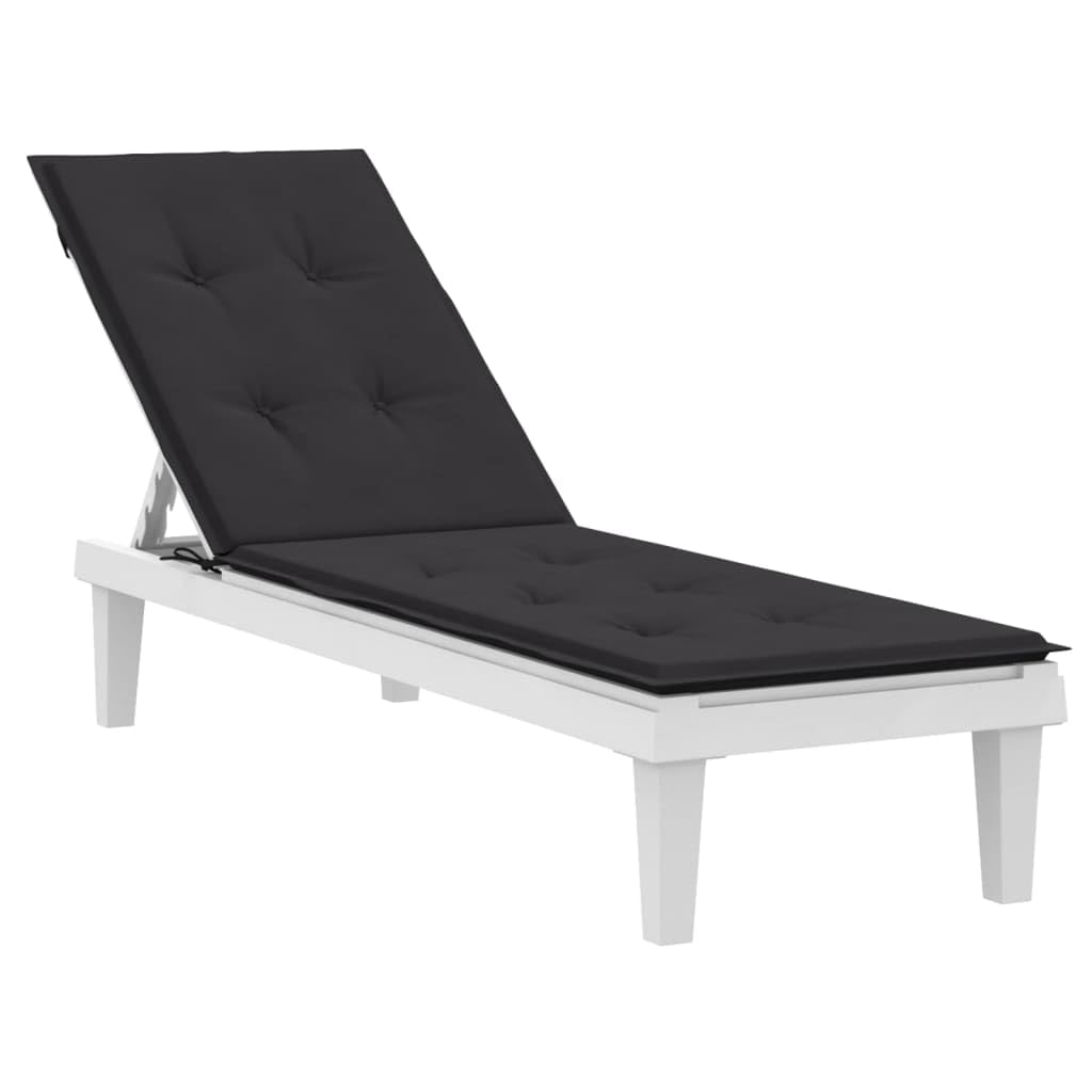 Foto 5 pulgar | Cojín Para Tumbona Vidaxl  Tela Oxford Negra Duradera - Venta Internacional.