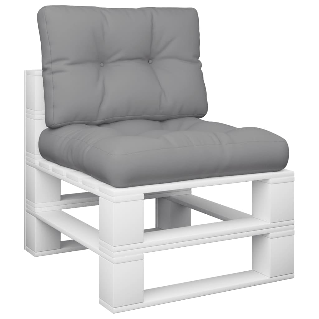 Foto 5 pulgar | Set De Cojines Para Palés Vidaxl Gris Para Exteriores Con Fibra Hueca - Venta Internacional.