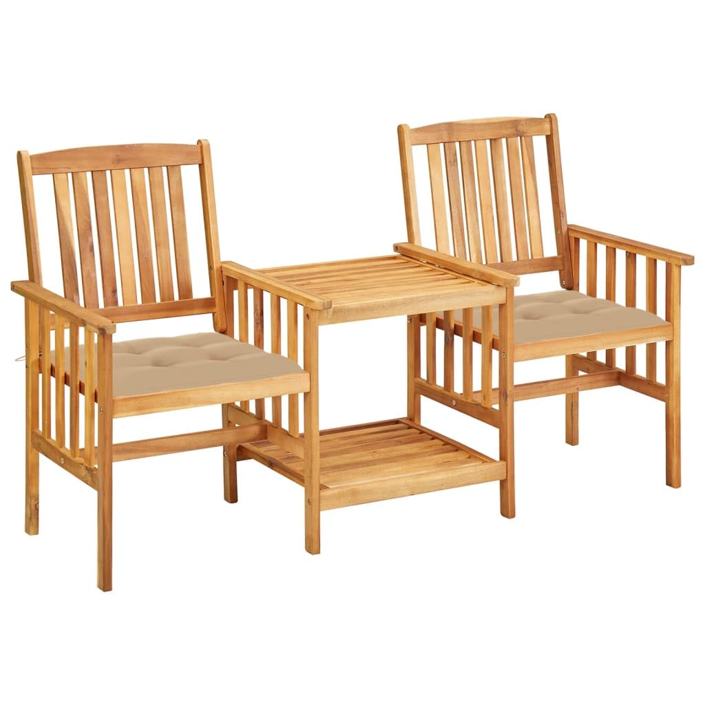 Foto 2 pulgar | Set De Mesa Y Sillón Vidaxl Para Patio  Balcón  Madera De Acacia - Venta Internacional.