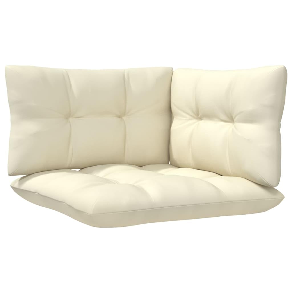 Foto 7 pulgar | Sofá De Esquina Vidaxl De Madera De Pino Marrón Crema Con Cojines - Venta Internacional.