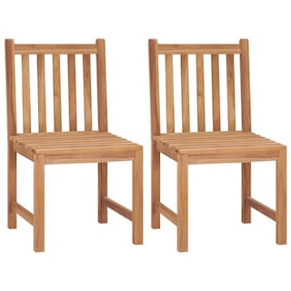 Foto 1 | Sillas De Jardín Vidaxl De Madera Maciza De Teca 2 Piezas - Venta Internacional.