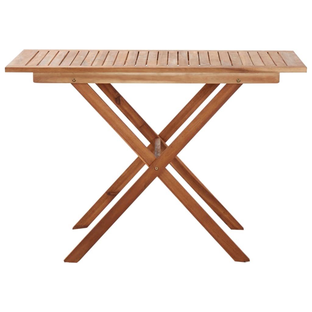 Foto 3 pulgar | Mesa De Patio Vidaxl De Madera Maciza De Acacia 110 X 67 X 74 Cm - Venta Internacional.