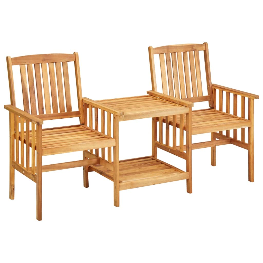 Foto 3 pulgar | Set De Mesa Y Sillón Vidaxl Para Patio  Balcón  Madera De Acacia - Venta Internacional.