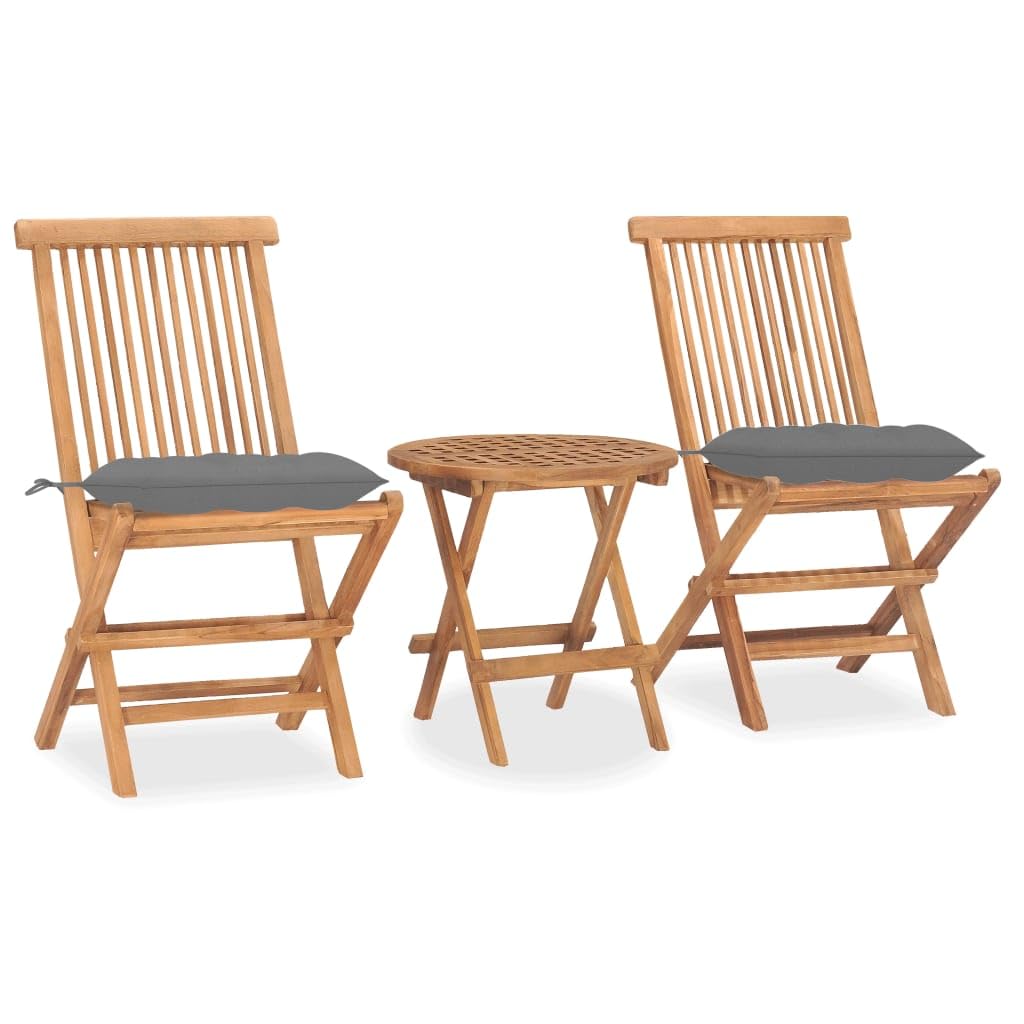 Foto 2 pulgar | Juego de Comedor para Jardín VidaXL Plegable 3 Piezas - Venta Internacional
