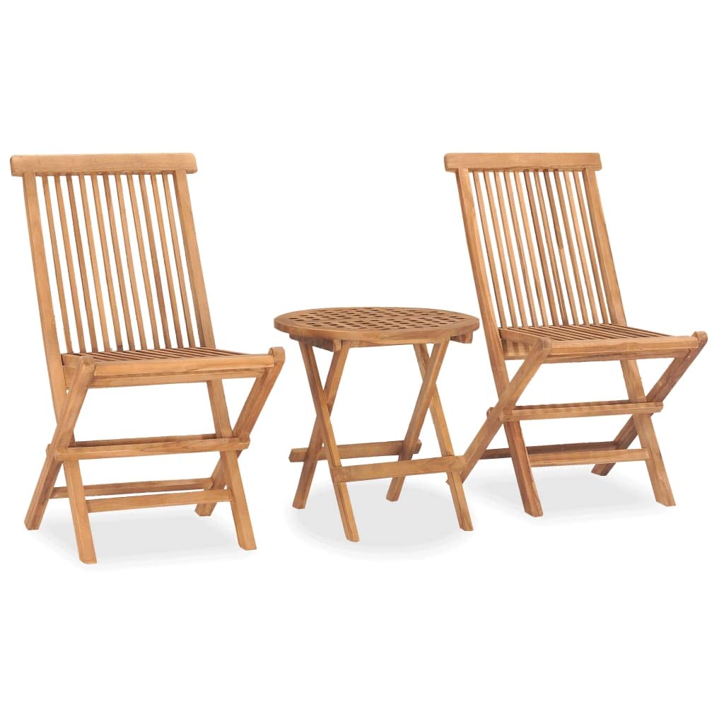 Foto 4 pulgar | Juego de Comedor para Jardín VidaXL Plegable 3 Piezas - Venta Internacional