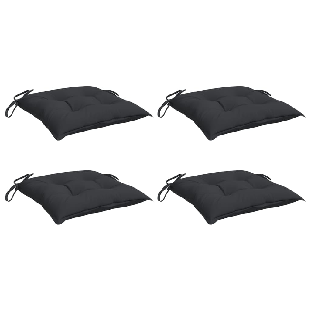 Foto 2 pulgar | Cojines para Silla VidaXl Negro Oxford 4 Piezas - Venta Internacional