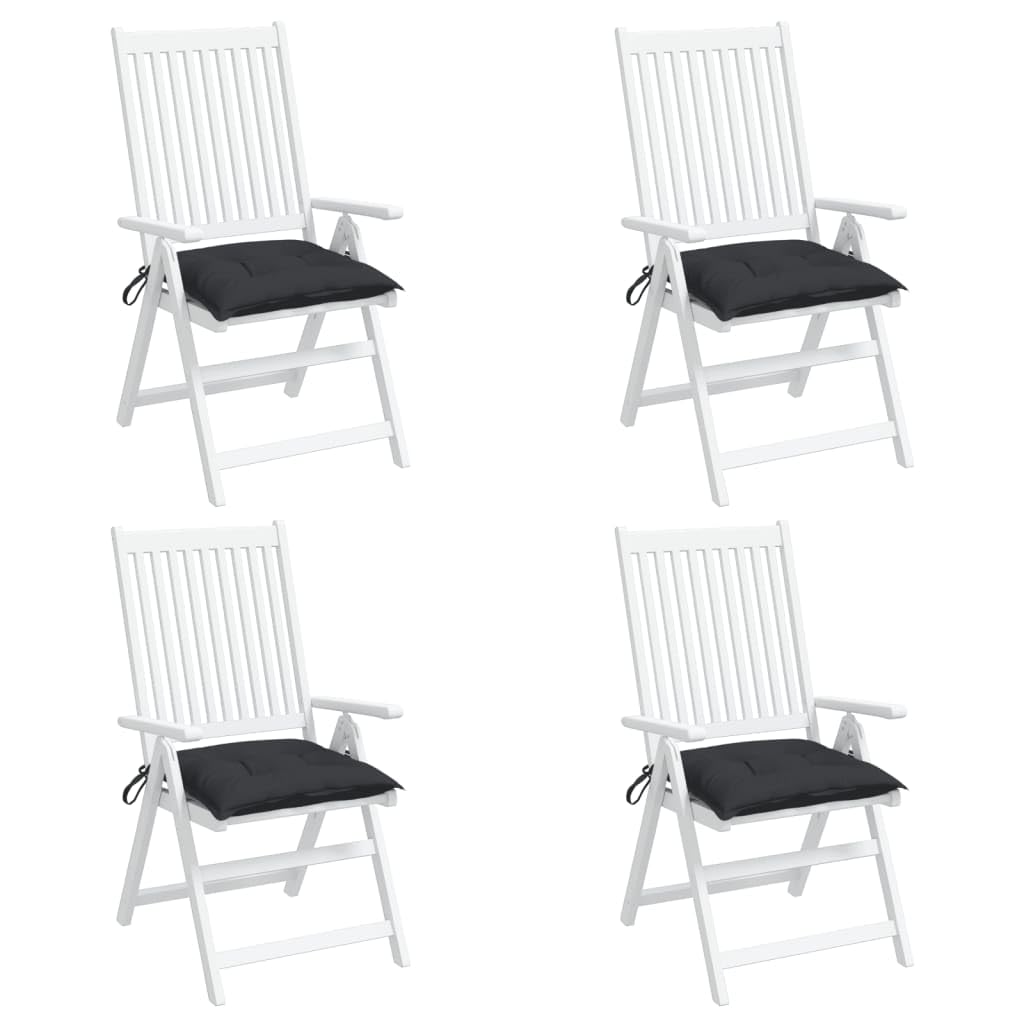 Foto 5 pulgar | Cojines para Silla VidaXl Negro Oxford 4 Piezas - Venta Internacional